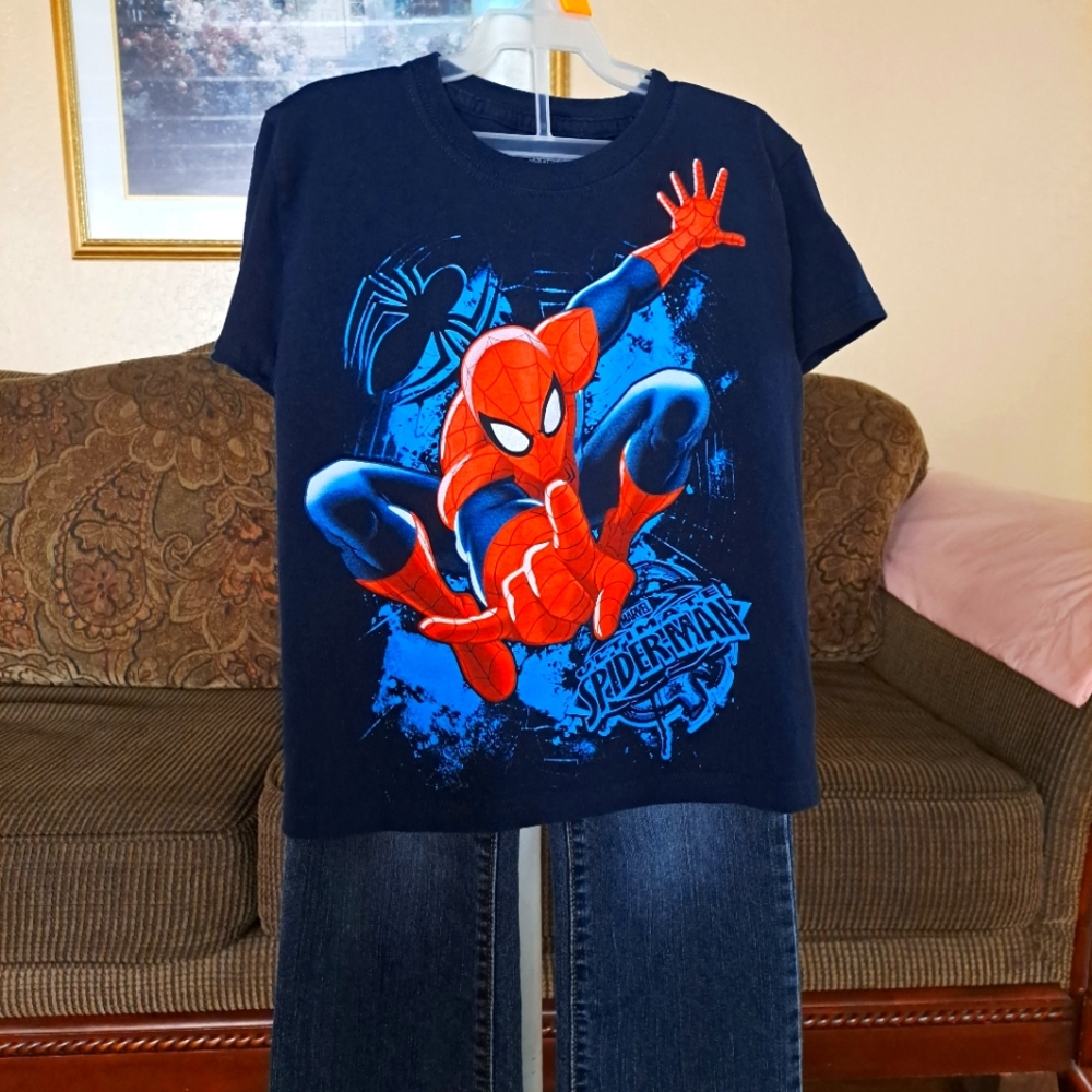 Little Boys Spider-Man shirt and jeans
